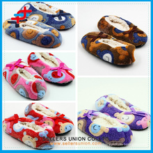 2015 lovely super soft best quality warm velvet slipper for kids